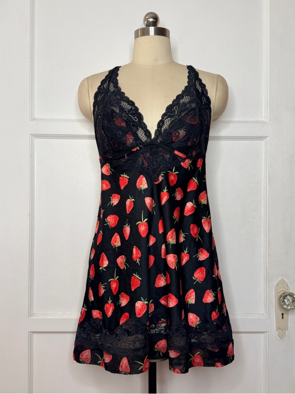 Jezebel strawberry slip dress